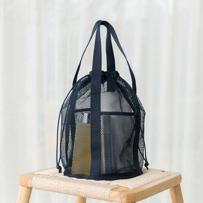 로고 주문형 여행 조직자 가방  Mesh Cut-out 및 Drawstring 주머니 접을 수