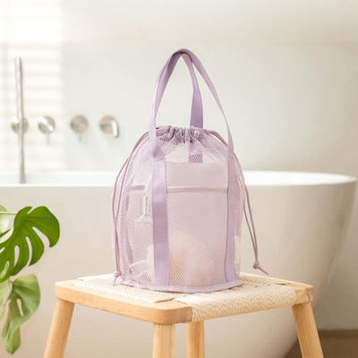 로고 주문형 여행 조직자 가방  Mesh Cut-out 및 Drawstring 주머니 접을 수