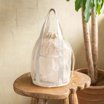 로고 주문형 여행 조직자 가방  Mesh Cut-out 및 Drawstring 주머니 접을 수