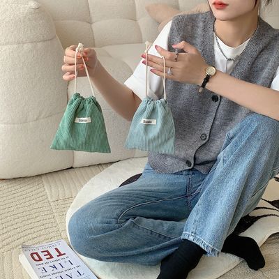 모든 계절에 맞춘 컬러 직물 라벨 보관 드래그스트링 천 포장 가방