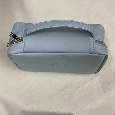 패션 대형 메이크업 가방 방수 가죽 화장품 가방 큰 평면 휴대용 내부 주머니 여성용 맞춤 화장품 가방