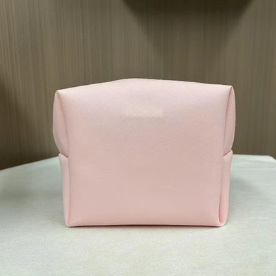 프린트 패턴 PU 방수 Ziplock 화장품 가방 메이크업 봉지 사용자 지정 분홍색 사탕 색상