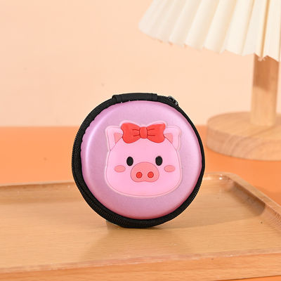 패턴 유형 다른 원형 2d 3d 동전 USB 라인 귀 전화 PVC 에바 조직 가방