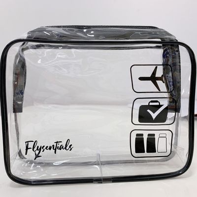 최신 패션 맑은 PVC 플라스틱 Ziplock 화장품 가방 사용자 지정 로고 받아 들인다