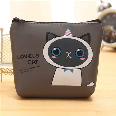 맞춤형 색상 방수 헤드폰 보관 귀여운 고양이 키를 위한 플라스틱 동전 가방