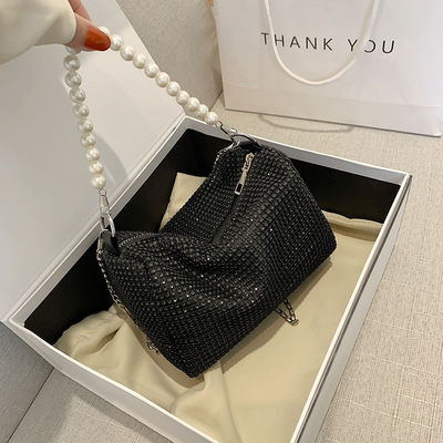 작은 블링 다이아몬드 크로스보디 핸드백 Leopard 패턴과 최신 패션 스타일