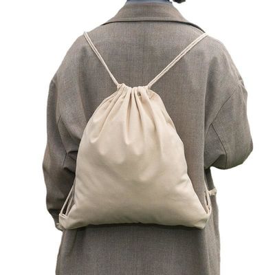 학교용 가방 트롤리 목화 드래싱 스트링 배낭 사용자 지정 로고 인쇄 및 브랜드