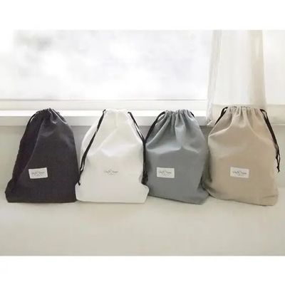 맞춤형 컬러풀 캔버스 두 배 줄 스타일 펀치와 함께 솜 드래그 스트링 가방