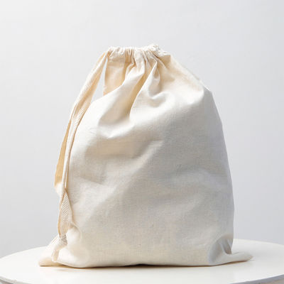 맞춤 로고 인쇄 캔버스 솜 드래싱 스턴 신발 가방 선물 보관용 중간 크기 30-50cm