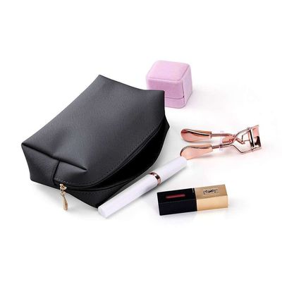 메이크업 화장품 가방 직무가 아닌 내구성 Zipper Pouch 세탁 가능한 친환경 분홍색 OEM/ODM
