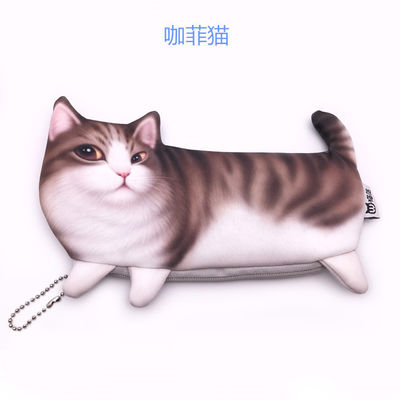 짧은 만화 3d 고양이 지갑 2022 귀여운 동물 동전 가방 어린이 필요