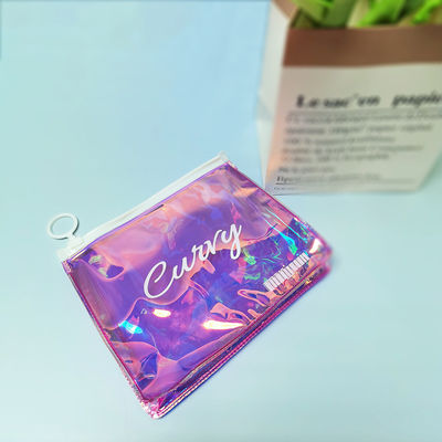여성용 Holographic TPU PVC 지퍼 가방 화장품 가방 디자인