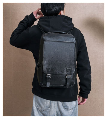 용납되는 OEM/ODM PU 가죽 남자 노트북 배낭 내부 컴퓨터 간층
