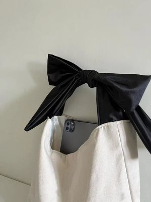 폴리에스테르 배열 친환경 재활용 블랙 핸들 사용자 지정 로고 인쇄 쇼핑 토트 가방