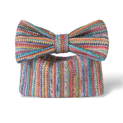 쇼핑 가방 맞춤형 여성 Bow Straw Woven Beach Raffia 클러치 핸드백 Casual Tote