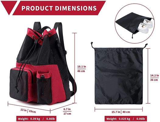 허용되는 OEM/ODM Bow Pattern Mesh 체육관 배낭 수영장 해변 요가 작업 장비