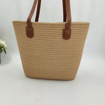 손으로 만든 천연 직물 토트 빨대 가방 스타일과 기능의 완벽한 조합
