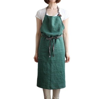 최신 패션 유니섹스 맞춤용 면화 린 크로스 백 주머니가 있는 조정 가능한 비브 애프론
