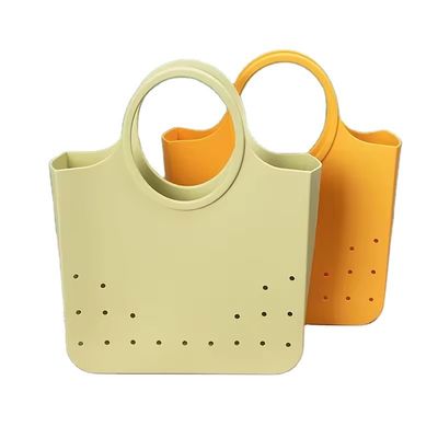 방수 M 사이즈 하드 토트 야외 활동용 PVC 인라인 재료 해변 보그 가방