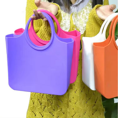 방수 M 사이즈 하드 토트 야외 활동용 PVC 인라인 재료 해변 보그 가방
