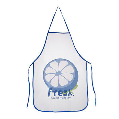 Custom LOGO Printed Kitchen Apron with Customized Color and Waterproof PE Fabric (특정 색상과 방수 PE 가재와 함께)