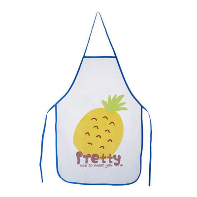 Custom LOGO Printed Kitchen Apron with Customized Color and Waterproof PE Fabric (특정 색상과 방수 PE 가재와 함께)