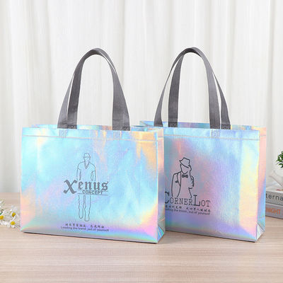 일상 쇼핑 필요 및 사용자 지정 색상용 비조직 레이저 식료품 가방