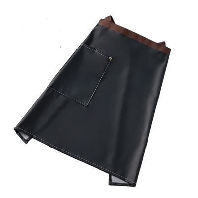 Custom Logo Printed Waxed PU Leather Half Apron for Baristas waitresses and bartenders 바리스타 웨어리스타 웨어리스타 웨어리스타 바텐더