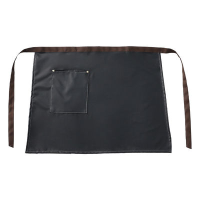 Custom Logo Printed Waxed PU Leather Half Apron for Baristas waitresses and bartenders 바리스타 웨어리스타 웨어리스타 웨어리스타 바텐더