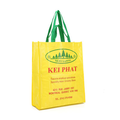 맞춤형 크기의 패션 토트 가방과 다채로운 로고 인쇄 된 laminated PP 직물