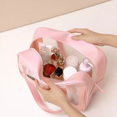 지퍼 닫기 사용자 지정 가방 로고와 여행 화장품 가방