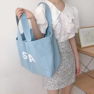 환경 친화적 인 접이식 디자인과 인쇄 패턴이있는 사용자 지정 토트 쇼핑 가방