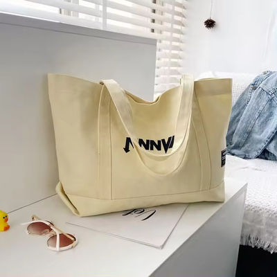 맞춤 인쇄 친환경 재활용 평면 대용량 면화 캔버스 식료품 쇼핑 토트 가방
