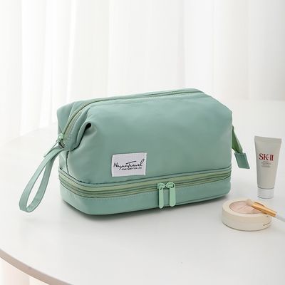 사용자 지정 로고 인쇄 에코 친화적 바니티 케이스 메이크업 화장품용 벨벳 지퍼 봉지