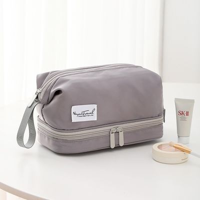 사용자 지정 로고 인쇄 에코 친화적 바니티 케이스 메이크업 화장품용 벨벳 지퍼 봉지