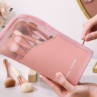 지퍼 닫기 메이크업 브러시 홀더 맞춤형 홍보 및 OEM / ODM 수용