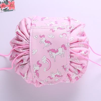 사용자 지정 로고 인쇄 옥스퍼드 드래그 스트링 최신 패션 스타일을 위한 화장품 가방