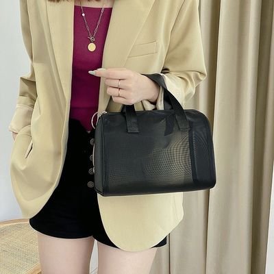 나일론 망원경 화장품 가방 지퍼 가방 여성용 최고의 나일론 가방
