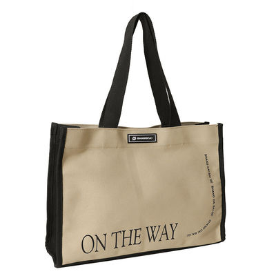 오픈 클로저 타입 Heavy Duty Cotton Shopping Bag with Customized Color Canvas Tote Bag