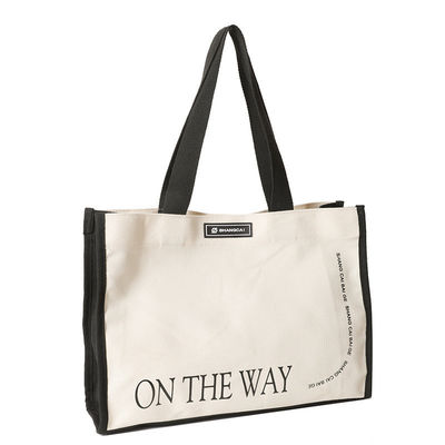 오픈 클로저 타입 Heavy Duty Cotton Shopping Bag with Customized Color Canvas Tote Bag