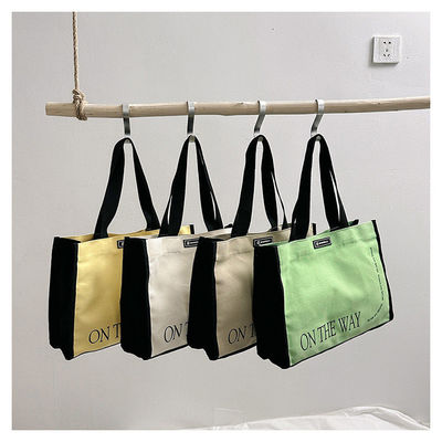 오픈 클로저 타입 Heavy Duty Cotton Shopping Bag with Customized Color Canvas Tote Bag