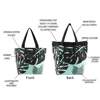 OEM/ODM 허용 Custom Logo Printed Dupont Tyvek Paper Shopping Bag With Zipper 오프라인 용품