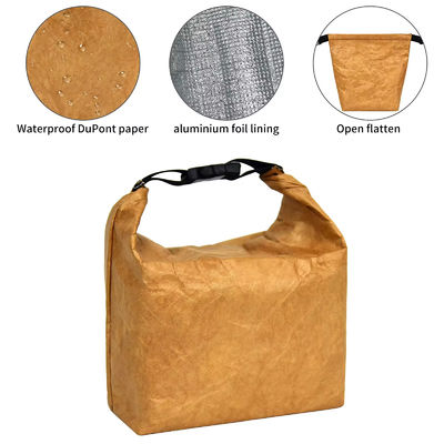 단열식품 열 알루미늄 엽 Dupont Tyvek Kraft 종이 점심 냉각 가방