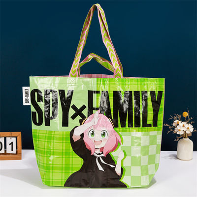 구부러진 코너 내구성 PP laminated nonwoven 토트 상점 가방 버튼 닫기 내구성