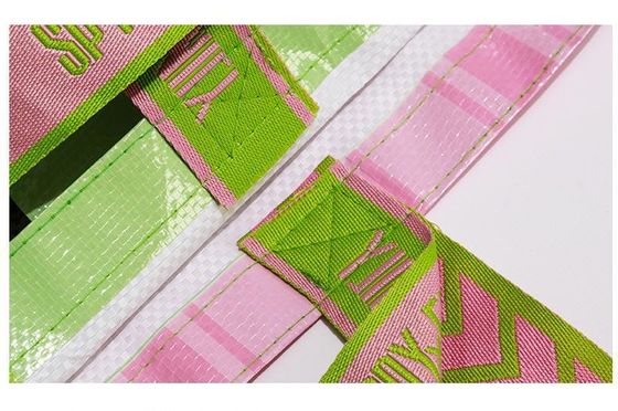 구부러진 코너 내구성 PP laminated nonwoven 토트 상점 가방 버튼 닫기 내구성