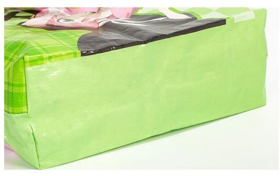 구부러진 코너 내구성 PP laminated nonwoven 토트 상점 가방 버튼 닫기 내구성