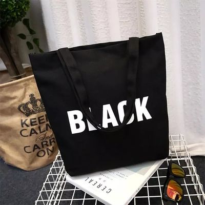 최신 패션 스타일 휴대용 면화 캔버스 일상 생활용 토트 가방 생산
