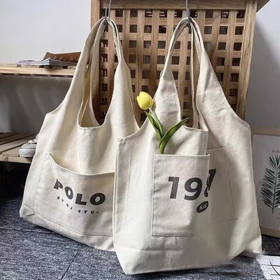 커스텀 로고와 세련된 디자인으로 큰 용량 쇼핑 가방 완벽