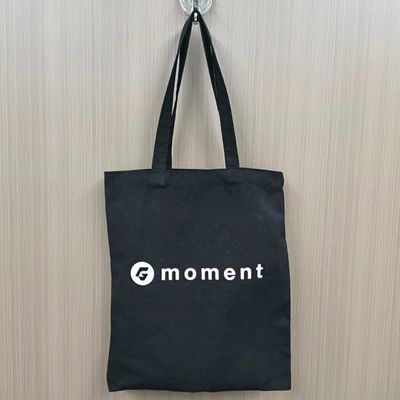 사용자 지정 인쇄 로고 여성 캔버스 솜 토트 가방 소프트 루프 스타일과 중간 크기