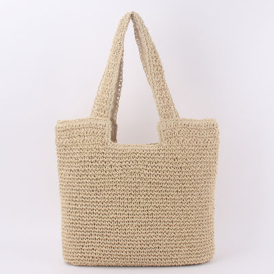 OEM/ODM Summer Raffia Straw Tote Bag for Recycled Beach Bag 용납 가능한 하계 라피아 빨대 바지